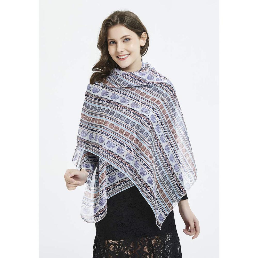 Elephant Women Scarves Lightweight Shawl Head Wraps