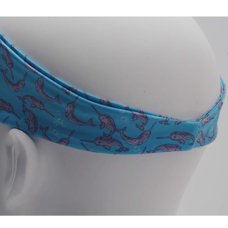 LParkin Narwhal Head Bands for Adults - Wide Headbands - Gift for Wife - Adult Headband - Headband Women - Hair Headband