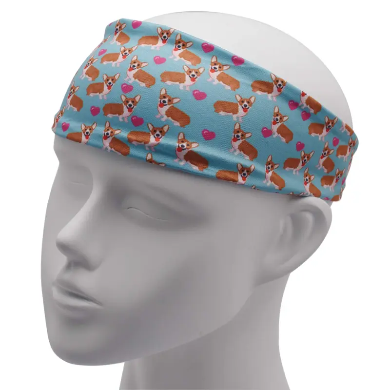 LParkin Corgi Dog Head Bands for Adults - Wide Headbands - Gift for Wife - Adult Headband - Headband Women - Hair Headband