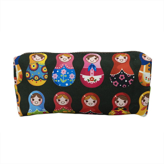 LParkin Cute Maryoshka Doll Pencil Case for Girls Pouch Teacher Gift Gadget Bag Make Up Case Cosmetic Bag Stationary School Supplies Kawaii Pencil Box