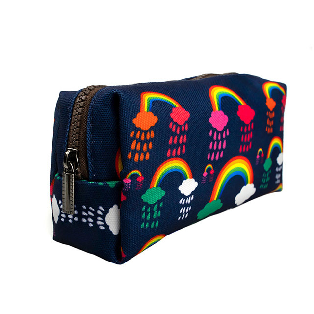 LParkin Rainbow Pencil Case for Girls Pouch Teacher Gift Gadget Bag Make Up Case Cosmetic Bag Stationary School Supplies Kawaii Pencil Box