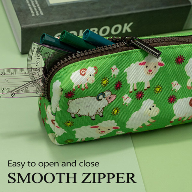 LParkin Cute Sheep Pencil Case for Girls Pouch Teacher Gift Gadget Bag Make Up Case Cosmetic Bag Stationary School Supplies Kawaii Pencil Box