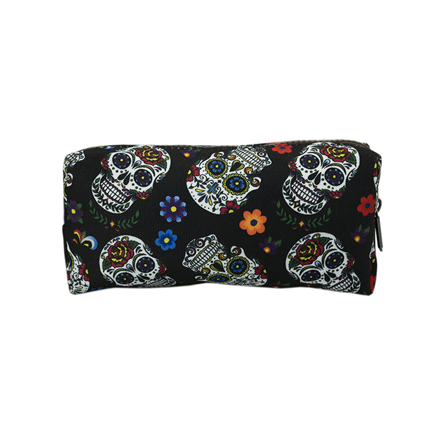 LParkin Sugar Skull Cat Pencil Case for Girls Pouch Teacher Gift Gadget Bag Make Up Case Cosmetic Bag Stationary School Supplies Kawaii Pencil Box