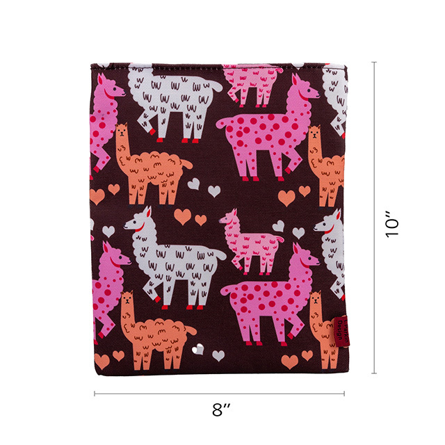 Llama Book Sleeves Gifts for Women Teen Girls Book Sleeve Book Protector Pouches Canvas 10 Inch x 8 Inch