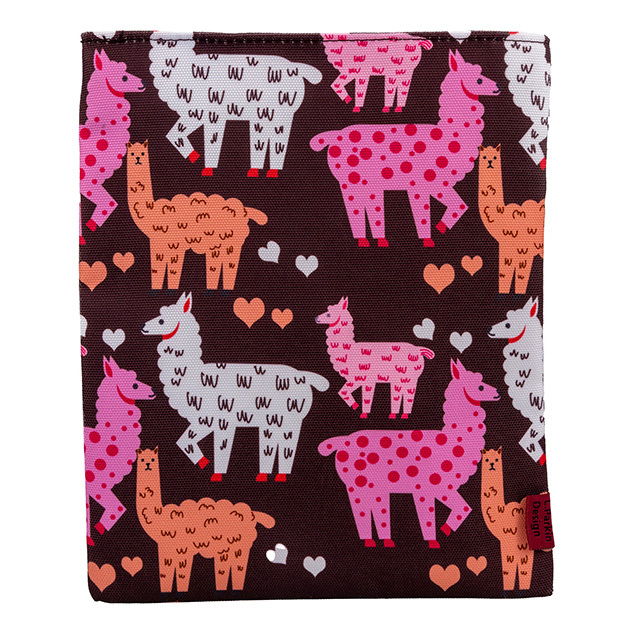 Llama Book Sleeves Gifts for Women Teen Girls Book Sleeve Book Protector Pouches Canvas 10 Inch x 8 Inch