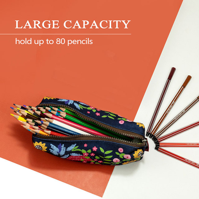 Gnome Garden Students Canvas Cute Girls Gifts Pencil Case Pen Bag Pouch Stationary Case Makeup Cosmetic Bag Gadget bag