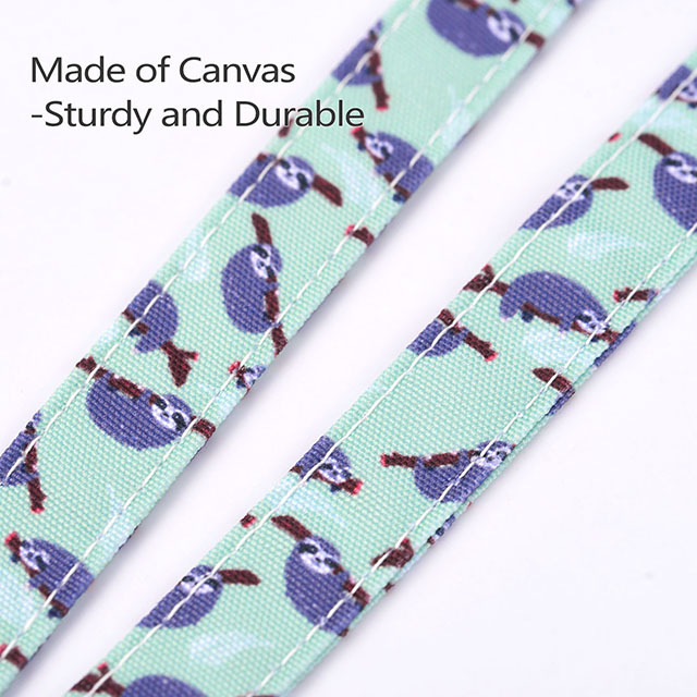 Sloth Cute Lanyard for ID Holder Cotton Fabric for Women Lanyard Teacher Gift Coworker Gift for Her Boss Keychain(Sloth)