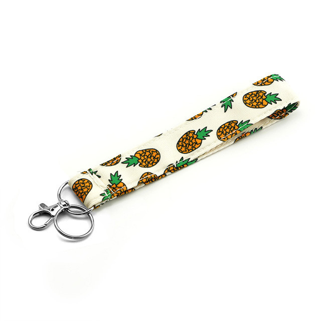 Pineapple Gifts Lanyard ID Badge Holder Lanyards Lanyards for Women Lanyard Keychain Key Lanyard ID Holder Cotton Fabric Preschool Lanyard Teacher Gif