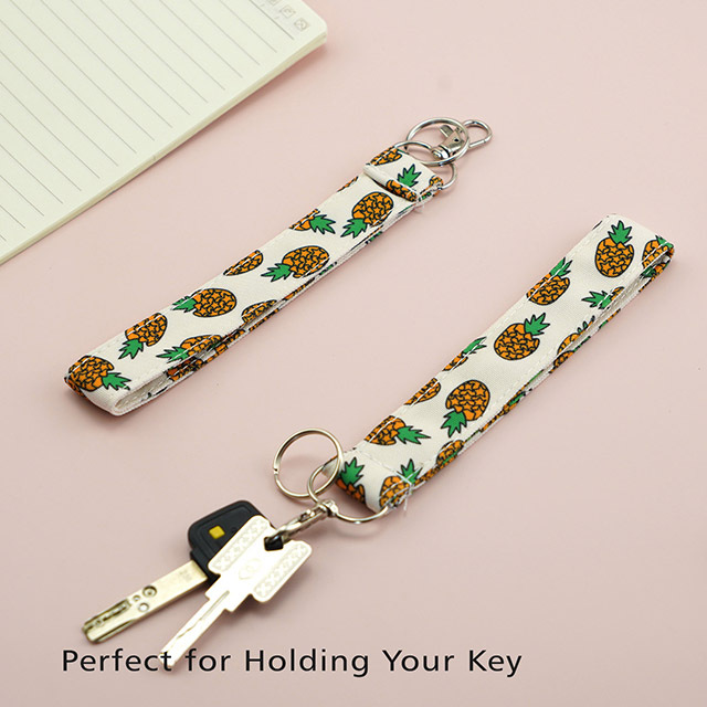 Pineapple Gifts Lanyard ID Badge Holder Lanyards Lanyards for Women Lanyard Keychain Key Lanyard ID Holder Cotton Fabric Preschool Lanyard Teacher Gif