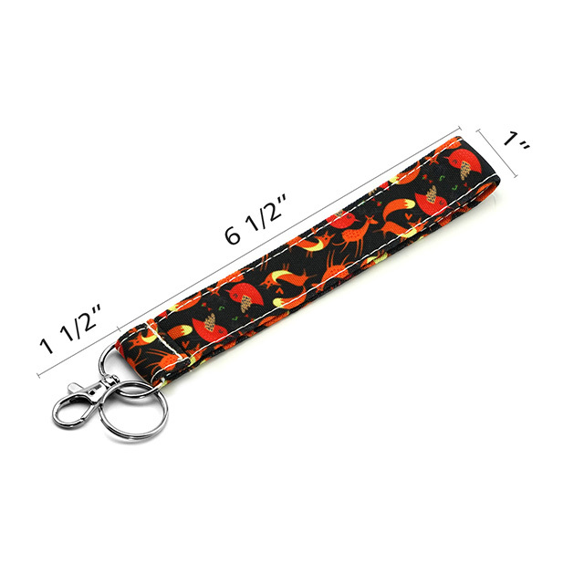 Fox Gifts Lanyard Keychain Lanyard for Women ID Badge Holder Keychain Lanyard Lanyards ID Holder Cotton Fabric Preschool Lanyard