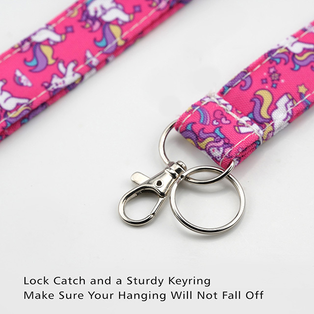 Unicorn Gifts Lanyard Key Lanyard ID Lanyard Cute Lanyard Cute Lanyards ID Holder Cotton Fabric Preschool Lanyard Teacher Gift