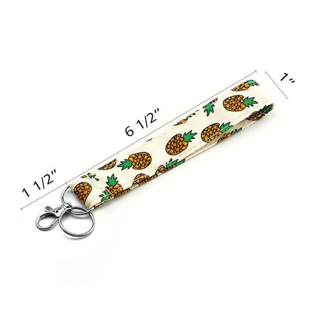 Pineapple Gifts Lanyard ID Badge Holder Lanyards Lanyards for Women Lanyard Keychain Key Lanyard ID Holder Cotton Fabric Preschool Lanyard Teacher Gif