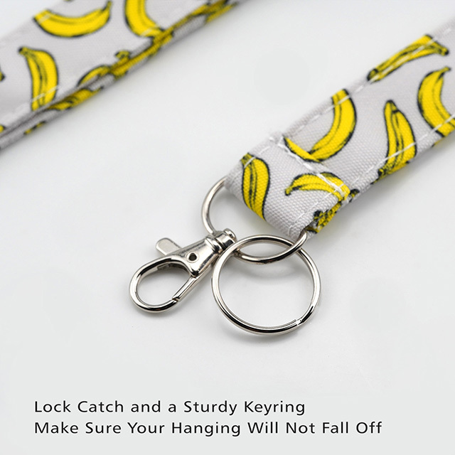 Bananas Gifts Lanyard ID Holder Cotton Fabric Preschool Lanyard Teacher Gift Coworker Gift for Her Boss