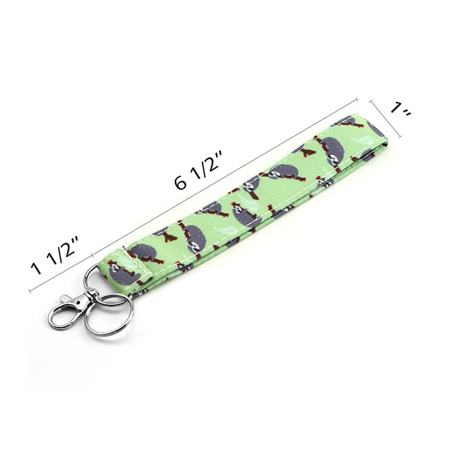 Sloth Gifts Lanyard ID Lanyard Lanyards for Women Cute Lanyards Cute Lanyard ID Holder Cotton Fabric Preschool Lanyard Teacher Gift