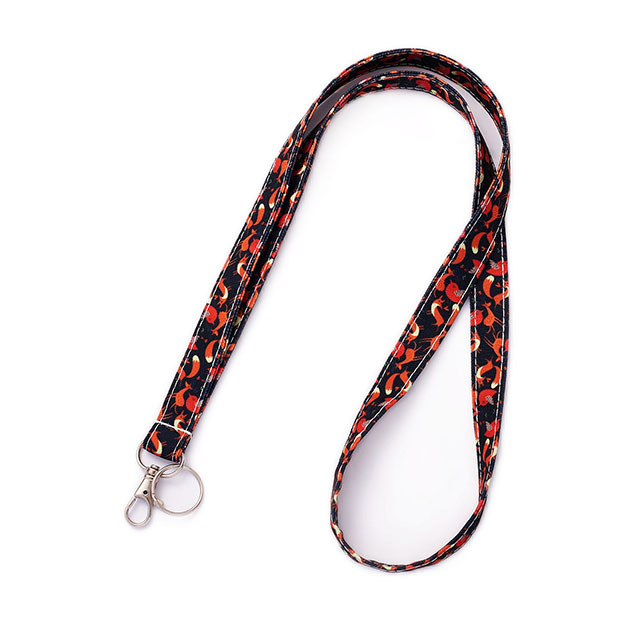 Fox Lanyard ID Holder Cotton Fabric Preschool Lanyard Teacher Gift Coworker Gift for Her Boss