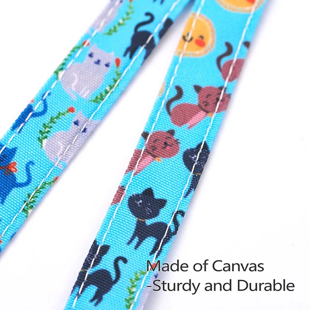 Cat Gifts Lanyard ID Holder Cotton Fabric Preschool Lanyard Teacher Gift Coworker Gift for Her Boss