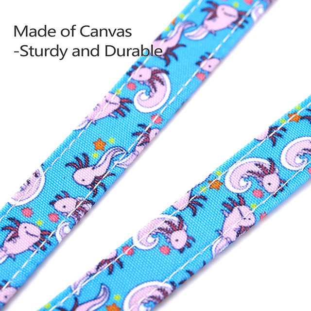 Axolotl Lanyard ID Holder Cotton Fabric Preschool Lanyard Teacher Gift Coworker Gift for Her Boss