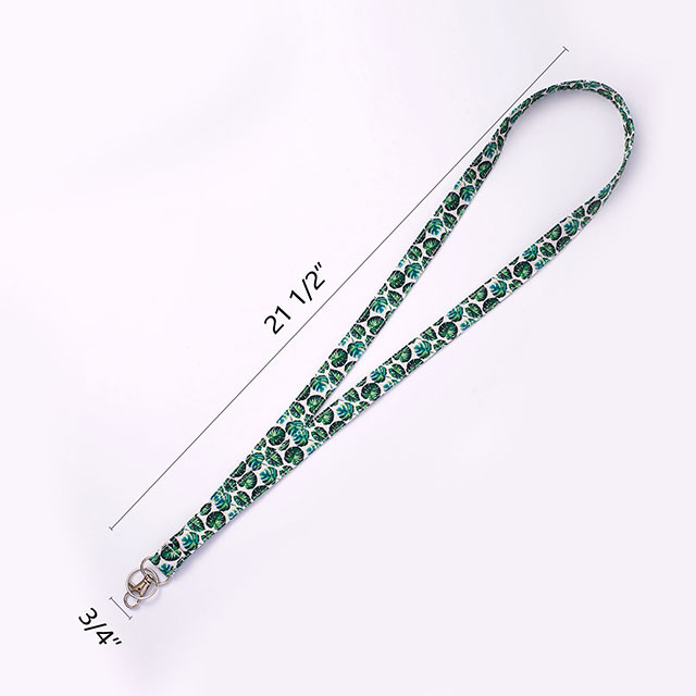 Tropical Leaves Lanyard ID Holder Cotton Fabric Preschool Lanyard Teacher Gift Coworker Gift for Her Boss