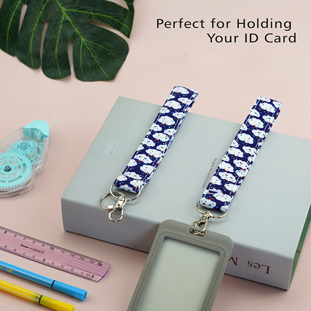 Clouds Gifts Lanyard ID Holder Cotton Fabric Preschool Lanyard Teacher Gift Coworker Gift for Her Boss