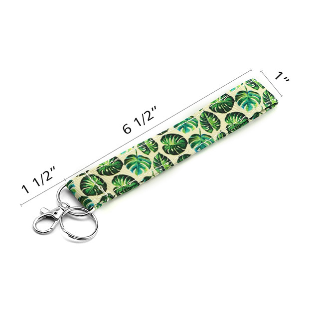 Tropical Tree Leaves Gifts Lanyard Lanyard Keychain Lanyards for Women Teacher Lanyard ID Lanyard ID Holder Cotton Fabric