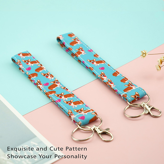 Corgi Dog Cute Gifts Lanyard Teacher Lanyard Cute Lanyard ID Badge Holder Lanyards ID Badge Holder ID Holder Cotton Fabric