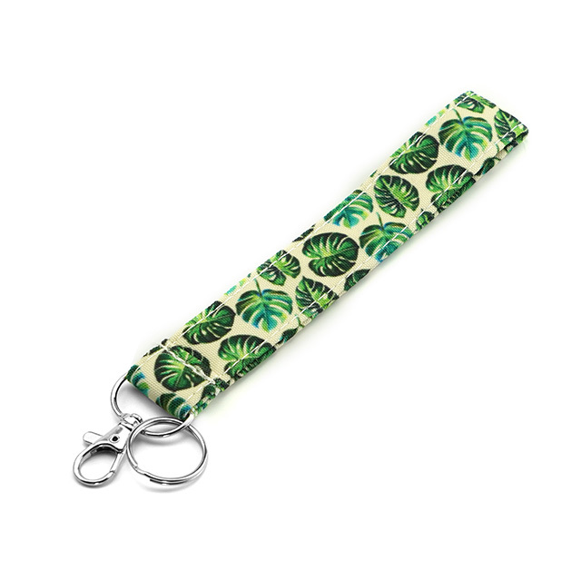 Tropical Tree Leaves Gifts Lanyard Lanyard Keychain Lanyards for Women Teacher Lanyard ID Lanyard ID Holder Cotton Fabric
