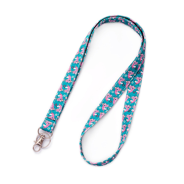 Unicorn Lanyard ID Holder Cotton Fabric Preschool Lanyard Teacher Gift Coworker Gift for Her Boss