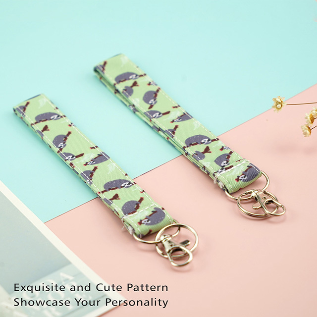 Sloth Gifts Lanyard ID Lanyard Lanyards for Women Cute Lanyards Cute Lanyard ID Holder Cotton Fabric Preschool Lanyard Teacher Gift