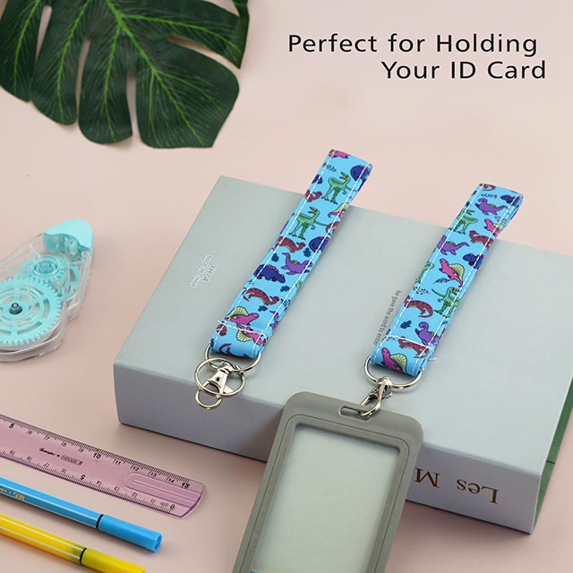 Dinosaur Gifts Lanyard Lanyards Cute Lanyards Lanyard Keychain Key Lanyard Keychain Lanyard for Women ID Holder Cotton Fabric