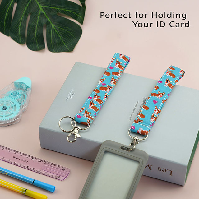 Corgi Dog Cute Gifts Lanyard Teacher Lanyard Cute Lanyard ID Badge Holder Lanyards ID Badge Holder ID Holder Cotton Fabric