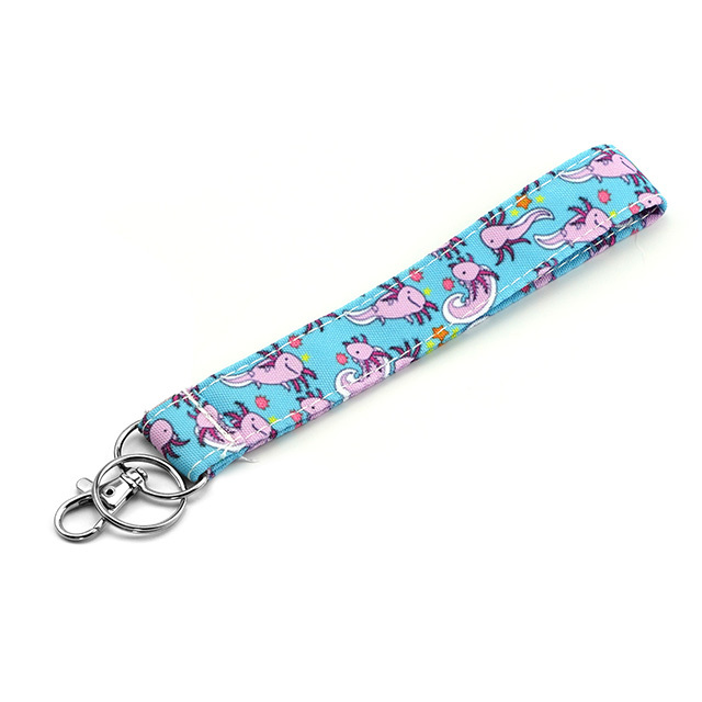 Axolotl Gifts Lanyard ID Holder Cotton Fabric Preschool Lanyard Teacher Gift Coworker Gift for Her Boss