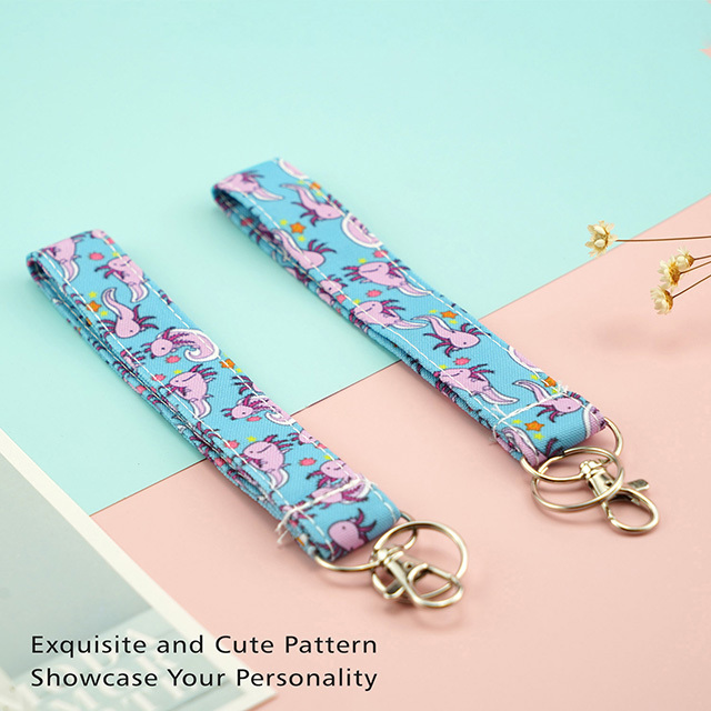 Axolotl Gifts Lanyard ID Holder Cotton Fabric Preschool Lanyard Teacher Gift Coworker Gift for Her Boss