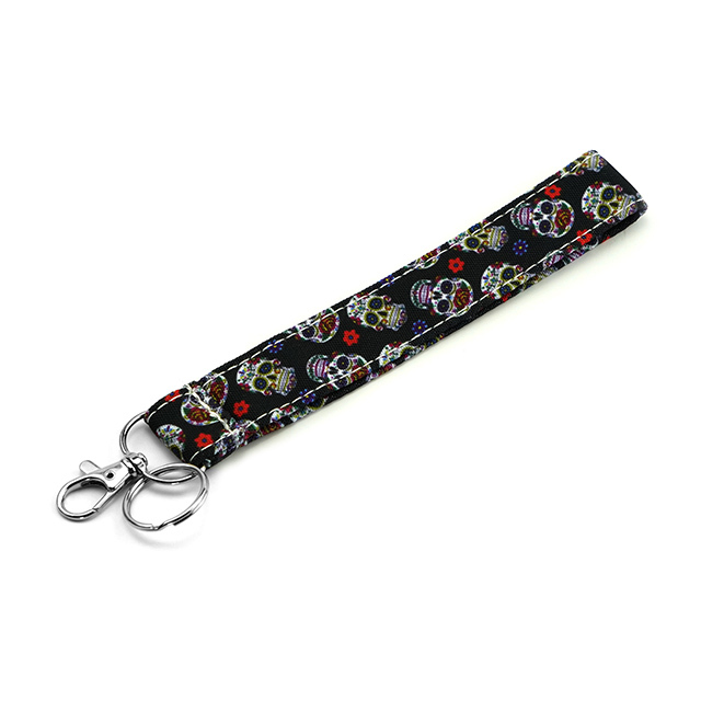 Sugar Skull Gifts Lanyard Cute Lanyard ID Badge Holder Cute Lanyards Lanyards for Women ID Holder Cotton Fabric