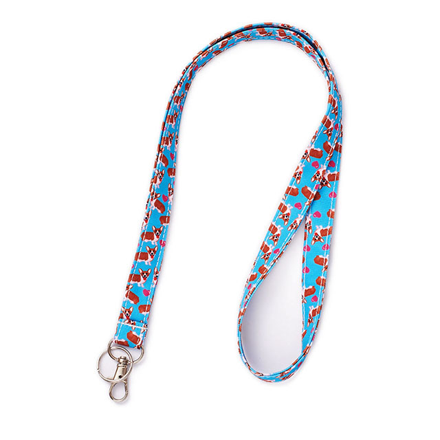 Corgi Dog Key Lanyard ID Badge Holder ID Lanyard Lanyard Keychain ID Holder Cotton Fabric Preschool Lanyard Teacher Gift Coworker Gift for Her Boss