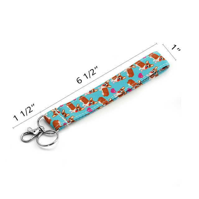 Corgi Dog Cute Gifts Lanyard Teacher Lanyard Cute Lanyard ID Badge Holder Lanyards ID Badge Holder ID Holder Cotton Fabric
