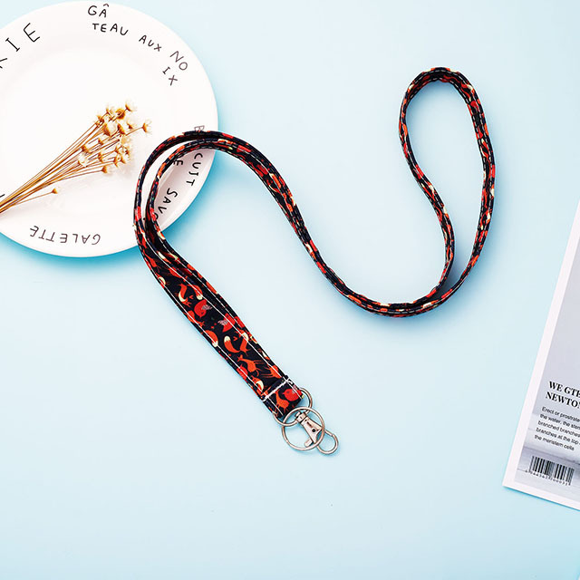 Fox Lanyard ID Holder Cotton Fabric Preschool Lanyard Teacher Gift Coworker Gift for Her Boss