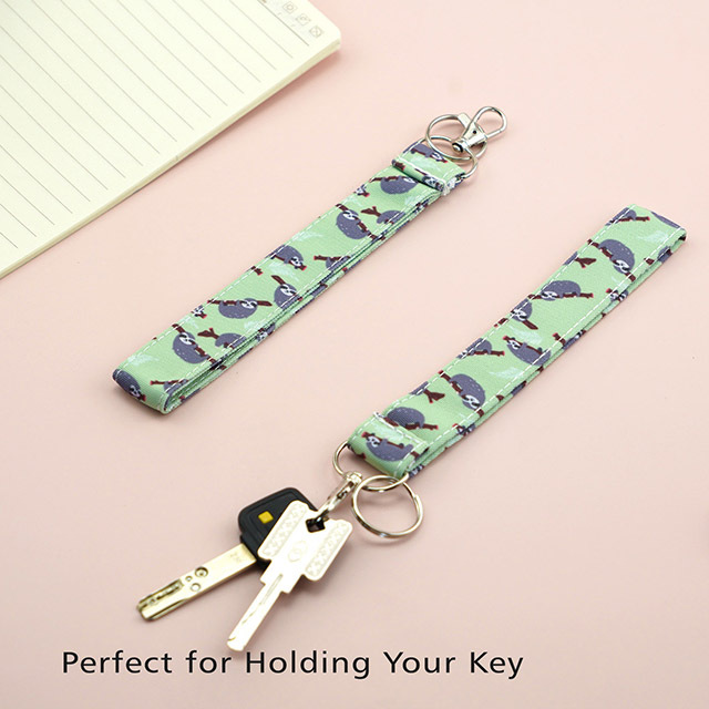 Sloth Gifts Lanyard ID Lanyard Lanyards for Women Cute Lanyards Cute Lanyard ID Holder Cotton Fabric Preschool Lanyard Teacher Gift
