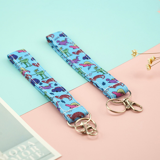 Dinosaur Gifts Lanyard Lanyards Cute Lanyards Lanyard Keychain Key Lanyard Keychain Lanyard for Women ID Holder Cotton Fabric