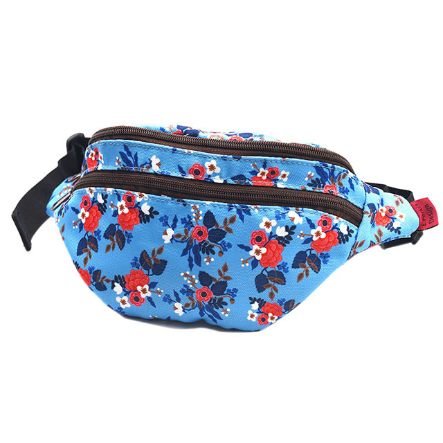 Birch Floral Gifts Bag Flower Fanny Pack Hip Waist Canvas Bum Belt Hip Pouch Bags