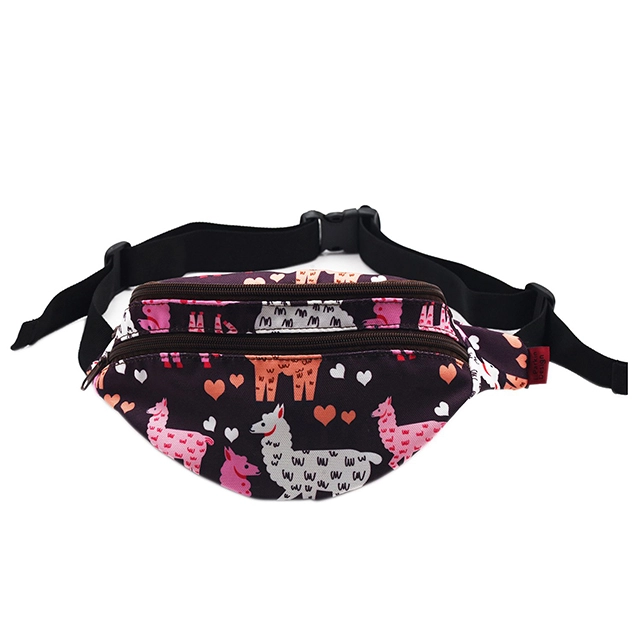 Llama Gifts Bags Fanny Pack Hip Waist Canvas Bum Belt Hip Pouch Bags Women Girls