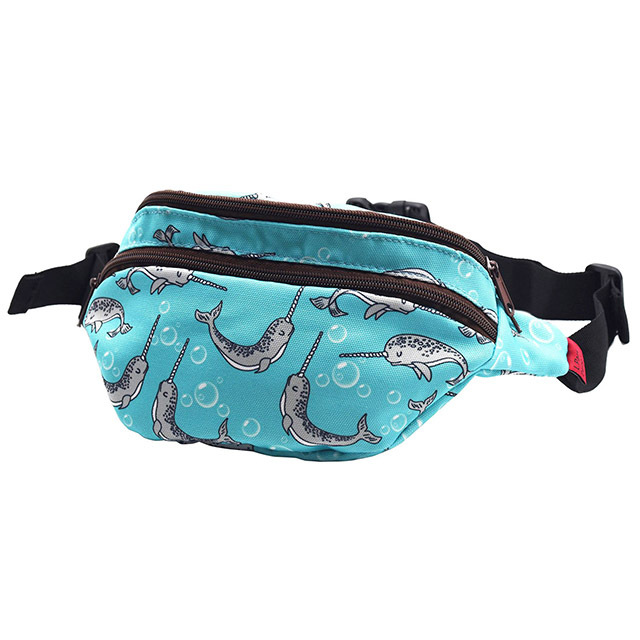 Narwhal Gifts Idear Fanny Pack Hip Waist Canvas Bum Belt Hip Pouch Bags