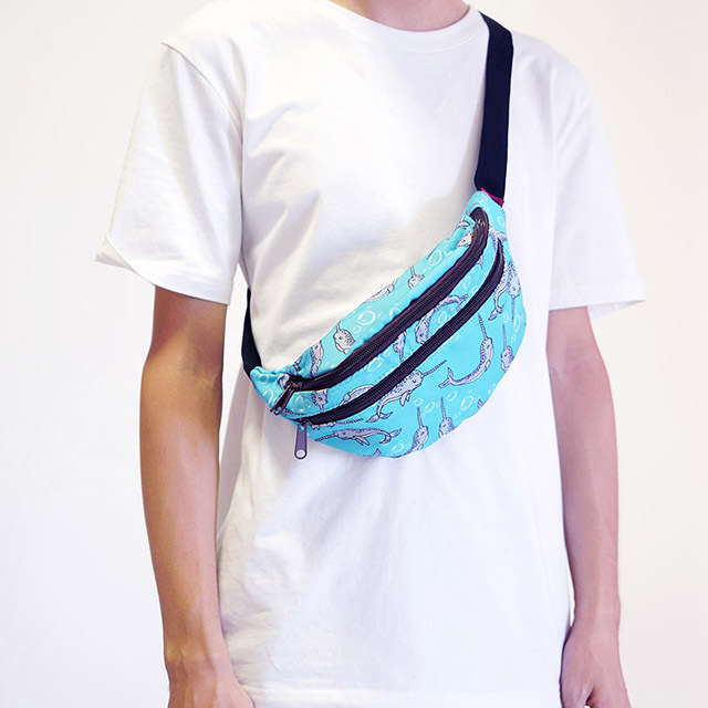Narwhal Gifts Idear Fanny Pack Hip Waist Canvas Bum Belt Hip Pouch Bags