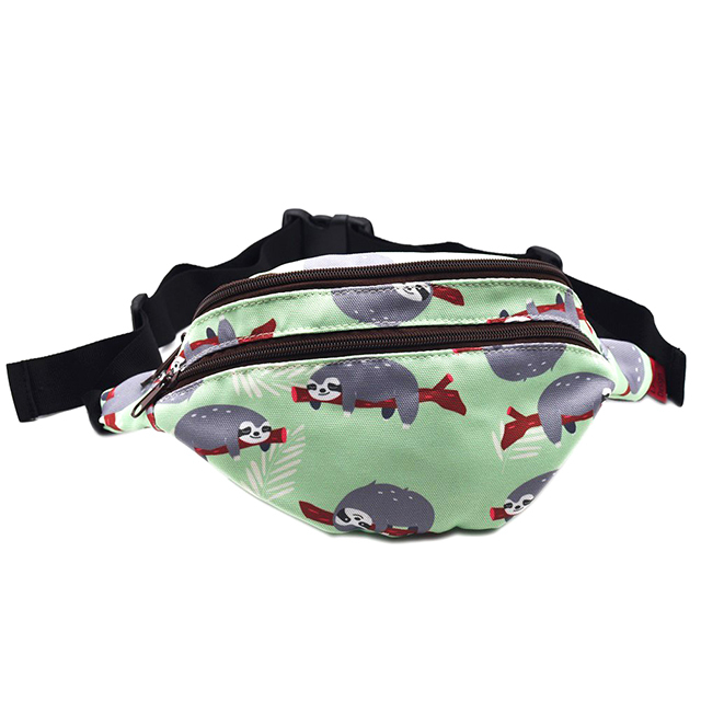 LParkin Sloth Gifts Bag Pack Hip Waist Bag Canvas Bum Belt Hip Pouch Bags