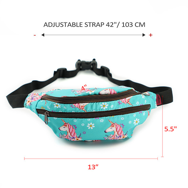 Unicorn Bag Gift Fanny Pack Hip Bag Waist Bag Canvas Bum Belt Hip Pouch Bags