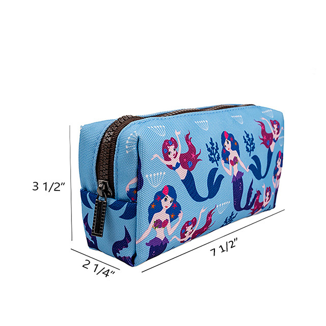 LParkin Cute mermaid Pencil Case for Girls Pouch Teacher Gift Gadget Bag Make Up Case Cosmetic Bag Stationary School Supplies Kawaii Pencil Box