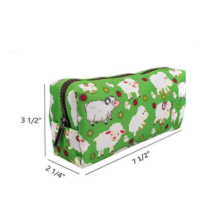 LParkin Cute Sheep Pencil Case for Girls Pouch Teacher Gift Gadget Bag Make Up Case Cosmetic Bag Stationary School Supplies Kawaii Pencil Box