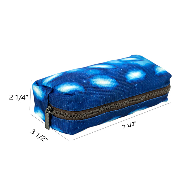 LParkin Galaxy Pencil Case for Boys Space Canvas Pen Bag Pouch Gadget Stationary Case Makeup Cosmetic Bag Students Box