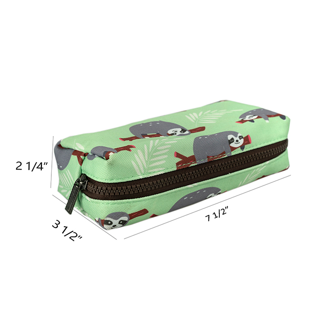 LParkin Cute Sloth Pencil Case for Girls Pouch Teacher Gift Gadget Bag Make Up Case Cosmetic Bag Stationary School Supplies Kawaii Pencil Box