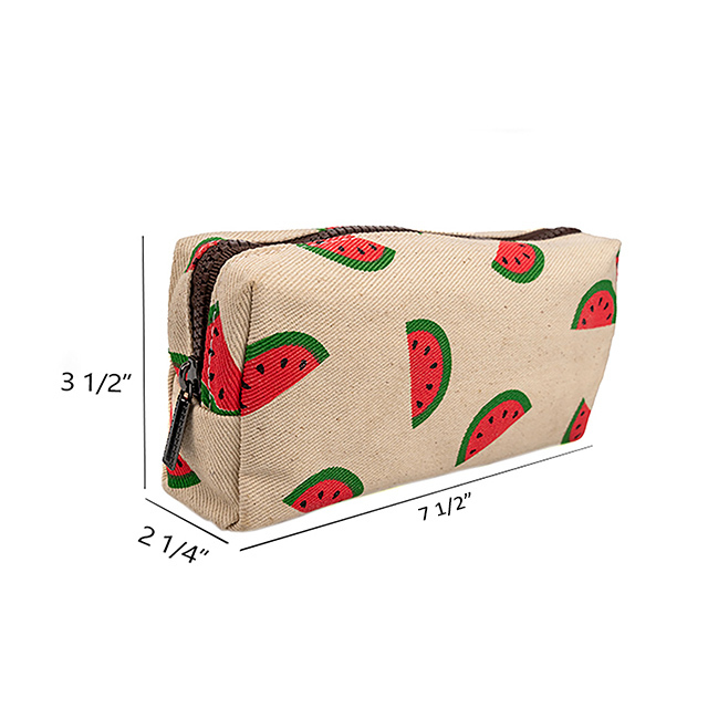 LParkin Cute Watermelon Pencil Case for Girls Pouch Teacher Gift Gadget Bag Make Up Case Cosmetic Bag Stationary School Supplies Kawaii Pencil Box