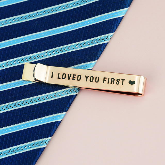 LParkin Father of The Bride Gifts Wedding Tie Clips Gifts for Groomsmen from The Bride Stainless Steel Tie Bars